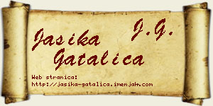 Jasika Gatalica vizit kartica
